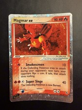 Magmar EX 100/109 Rubin und Saphir Holo Karte LP
