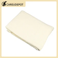 1Pcs Soft Absorbent Bath Towel for Shower Cotton Waffle Weave Pattern Beige