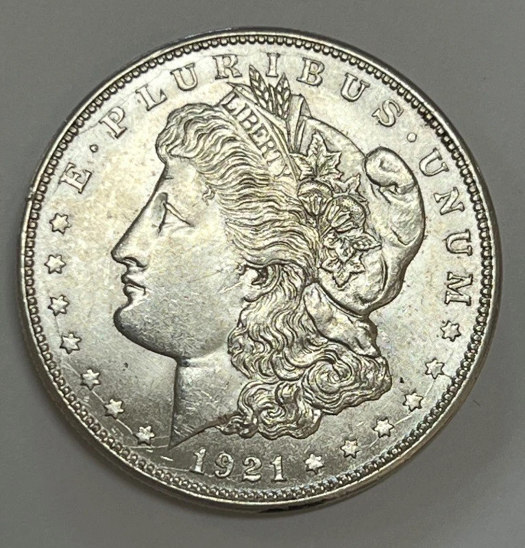 1921-D Morgan Dollar Vam Variety VAM-1V Die Break O Brilliant Uncirculated - Image 2 of 4