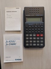 Vintage Retro Casio FX-82SX FX82SX Fraction Calculator with cover & Instructions