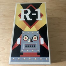 Rocket USA 2001 Gray R1 Tin-Plate Battery-Op Robot 141 Flashing Lights Sound