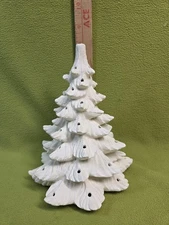 Ready to paint Bisque Christmas tree- no base-made from a vtg mold