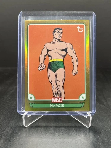 2026 Topps Brooklyn Collection Captain America 85th Annv. Namor Gold 22/50 #5