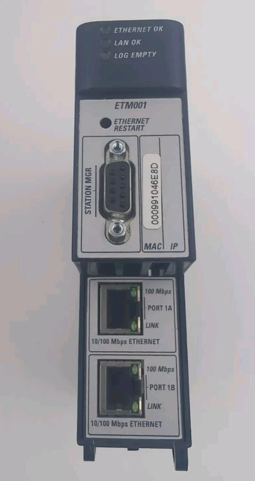GE FANUC RX3i ETHERNET MODULE 10/100MBITS W/ SWITCH IC695ETM001-ER - Image 3 of 4