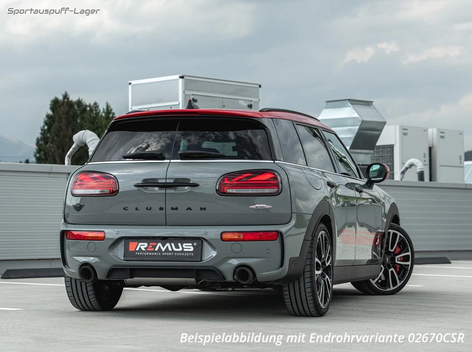 Remus Komplettanlage ab OPF Mini F54 JCW Clubman ALL4 (OPF) 2x102mm schwarz - Bild 4 von 4