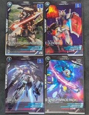 4 cards set RX78-2 Ground Type Delta Plus G-Self Gundam arsenal base