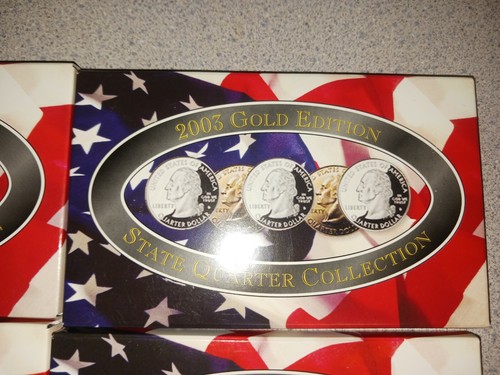 7 CSN Gold Edition Uncirculated State Quarter Collections 00 01 02 03 06 07 08 - Picture 5 of 8