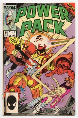 Marvel Comics Power Pack (1984) #18 Simonson Secret Wars II 1st App VG+ 4.5