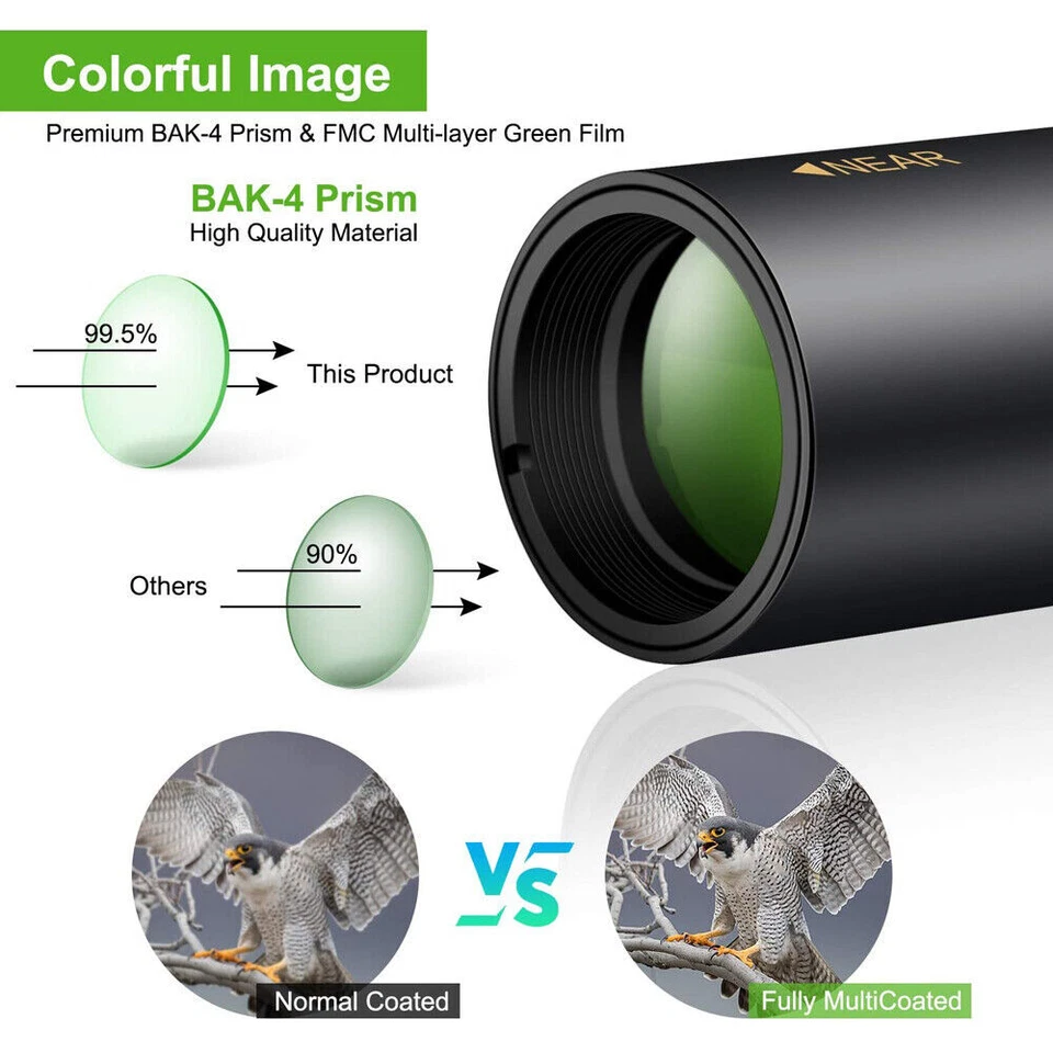 Day/Night Vision 10-300X40mm Zoom HD Monocular Outdoor Hunting Telescope +Tripod - Image 4 of 4