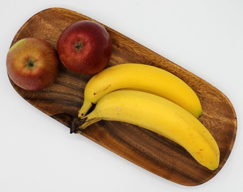 Schale aus Akazienholz 36 x 15,5 x 2 cm Tablett länglich Servierplatte Holz  - Bild 3 von 4