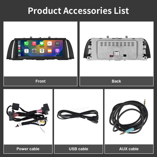 10.25”Car Multimedia Screen For BMW 5 Series F10 F11 2010-2012 With CIC System - Picture 11 of 12
