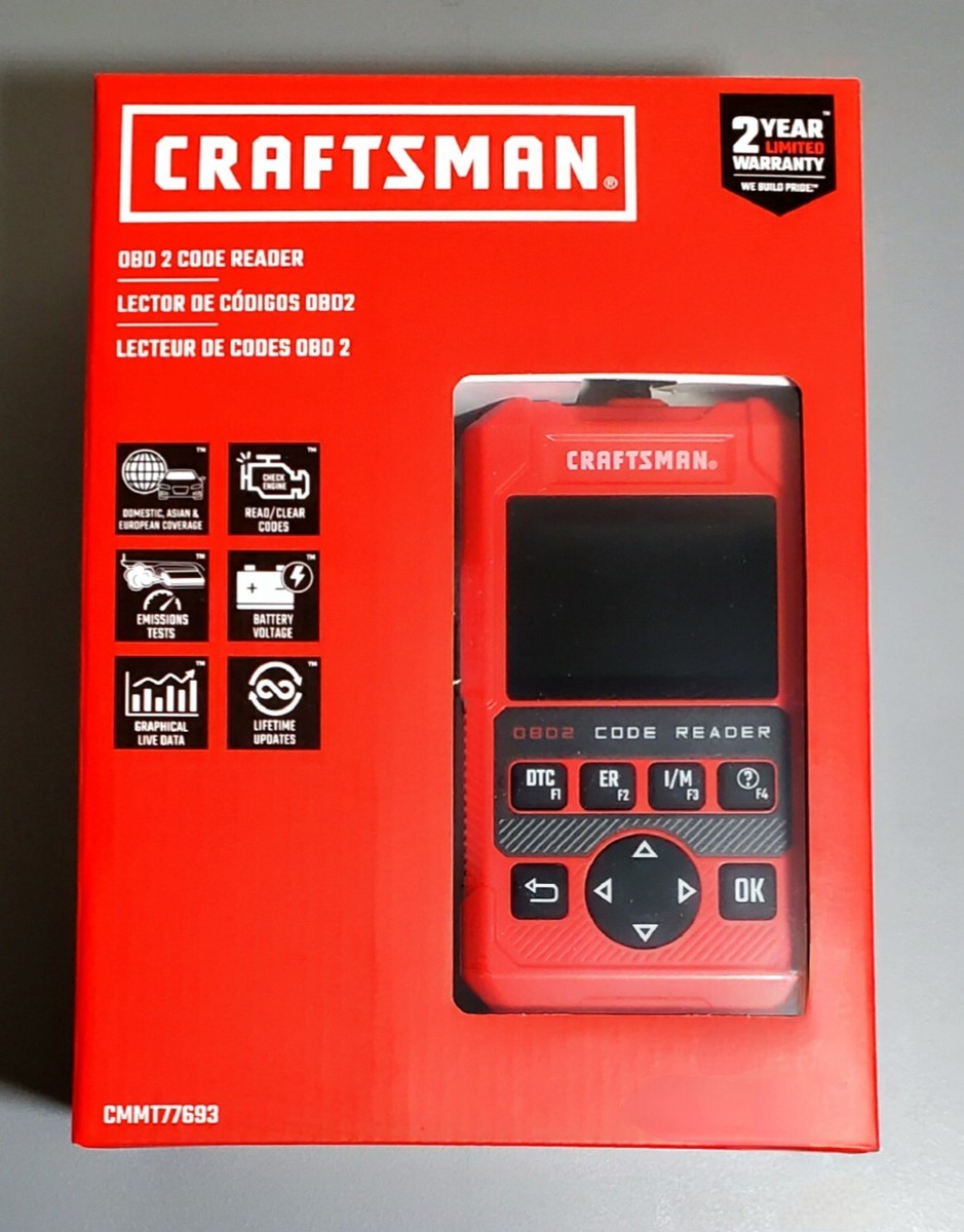 BRAND-NEW Craftsman CMMT77693 OBD2 Code Reader | ABS | OBDII