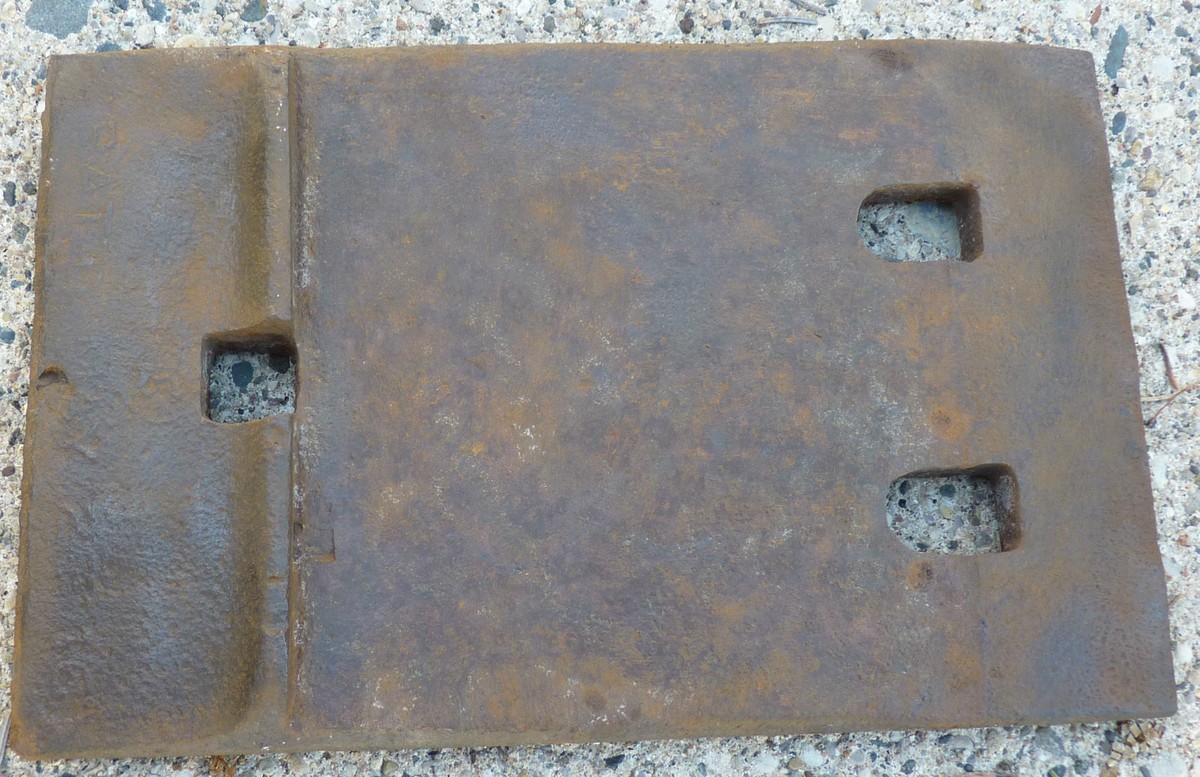RARE OLD VINTAGE RAILROAD RAIL BASE TIE SOLE PLATE PATD MAY 23 16