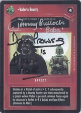 Star Wars CCG - Dave Prowse † & Jeremy  Bulloch † - signed card - autograph