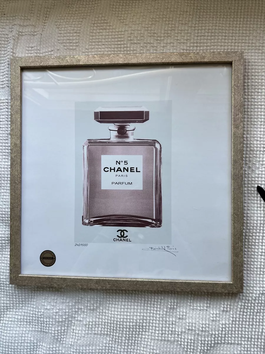 Sunday B Morning Chanel No 5 Parfum Limited Edition Fairchild Paris Signed  Art