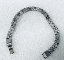 I LOVE YOU Silver Tone Bracelet. Valentine s Day Gift 7 Heart