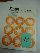 VIVITAR Model 283 Automatic FLASH INSTRUCTION OWNERS MANUAL BOOK