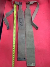 Original WW2 Pattern British Army L Straps Pair - 37 Pattern Webbing Haversack