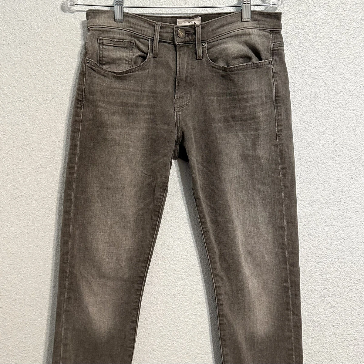 FRAME Denim L Homme Slim Stretch Jeans Gray Men s Size 30 Vapor