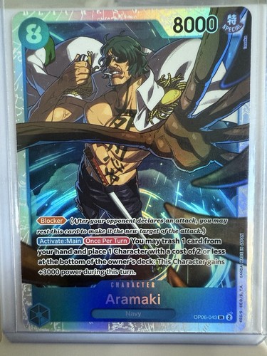 One Piece Card Game Aramaki OP06-043 Super Rare Englische Ausgabe