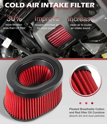 422233 Cold Air Intake Kit Cold Air Intake Filter for Ford 2.3L 2.7L Engine - Bild 3 von 8
