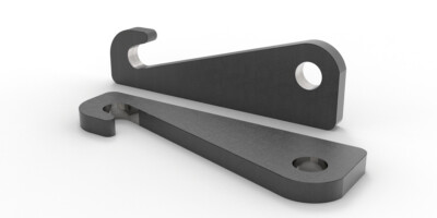 Joma-Tech Koppelhaken 35x35x435mm - Für Schäff SKL, Terex TL60/TL70, Zeppelin, S355 Stahl