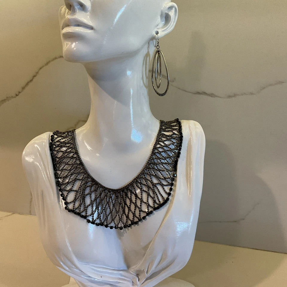 "Precioso collar babero de titanio con etiqueta original 21""" Foto 2 de 4