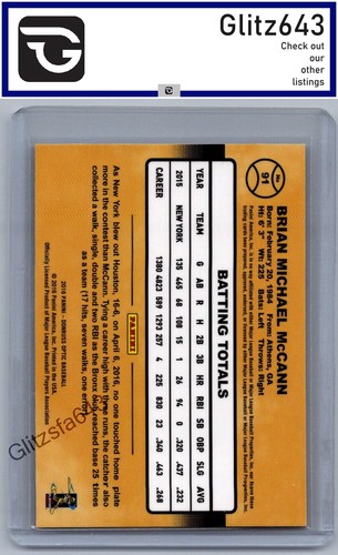 2016 Donruss Optic #91 Brian McCann Pink - Picture 2 of 2