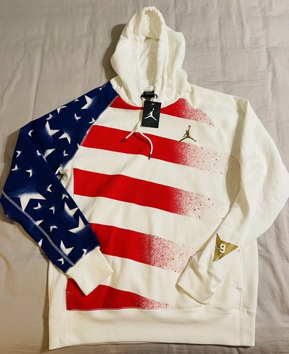 LIMITED Nike Jordan AJ7 Stars \u0026 Stripes USA Olympic Dream Team Hoodie size  Large | eBay