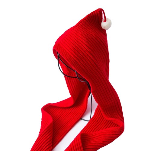 Children’s Winter Knitted Hooded Scarf Neck Ear Warmer Wrap Solid Scarves MX029 - Picture 17 of 19