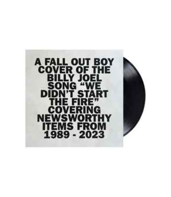 FALL OUT BOY WE DIDN'T START THE FIRE 7'' LIMITED EDITION Vinyl