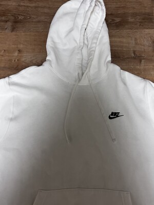 cream white nike hoodie