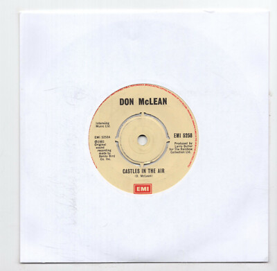 (G56) Don McLean, Castles In The Air - 1981 - 7'' vinyl