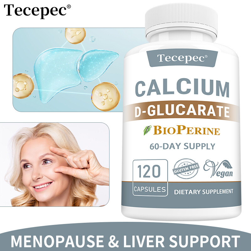 Calcium D-Glucarate Capsules - Antioxidant,Supports Liver Detox And Health