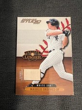 2001 Donruss Studio Chicago White Sox Magglio Ordonez Leather & Lumber Relic