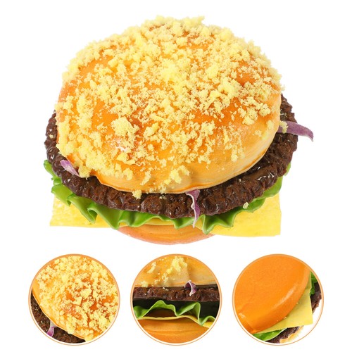 Gefälschtes Hamburger-Lebensmittelmodell, simuliertes Brotmodell, - Zdjęcie 11 z 12