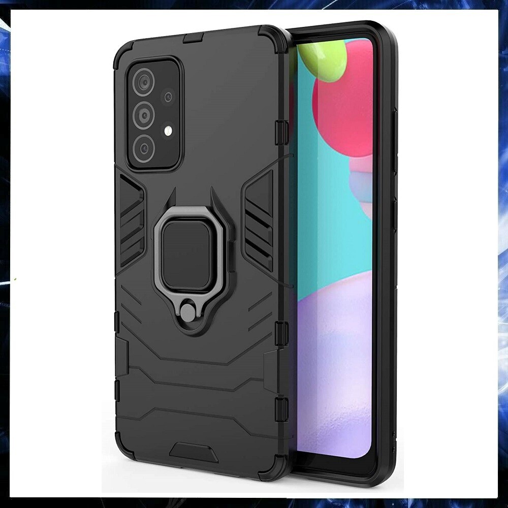 For SAMSUNG GALAXY A52 4G ARMOR CASE WITH STAND RING MAGNETIC