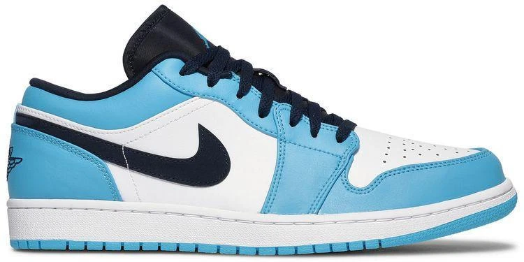 ■NIKE AIR JORDAN 1 LOW UNC (新品未使用品) Jordan 1 Low UNC 2021 Black/University Blue/White for Sale