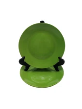 Royal Norfolk Dinner Plates LIME Green 11" Set Of 2