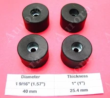 4 Rubber Feet (1.57" x 1") Amps, Speakers, Cases, Cabinets, Pro Gear, Guitar