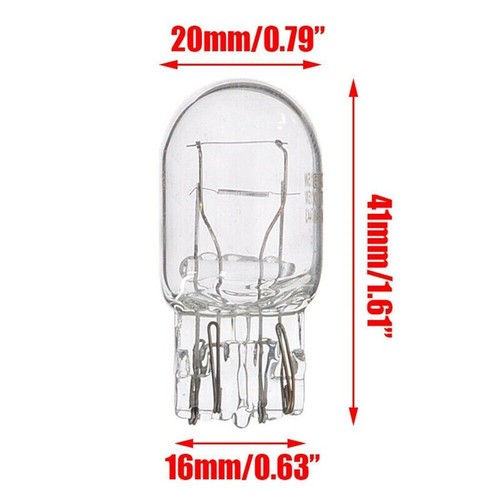 30PCS T20 7443 1891 21/5W Clear Glass Turn Signal Stop Brake Tail Light Bulbs - Picture 2 of 13