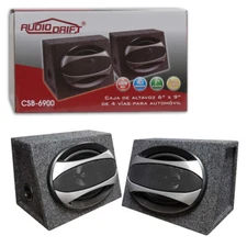 AudioDrift CSB-6900 Loaded 6×9" 6x9 inch 4-Way Speaker Enclosures Box 500W Max