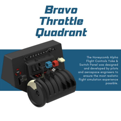 Honeycomb Alpha Flight Controls Yoke with Bravo Throttle