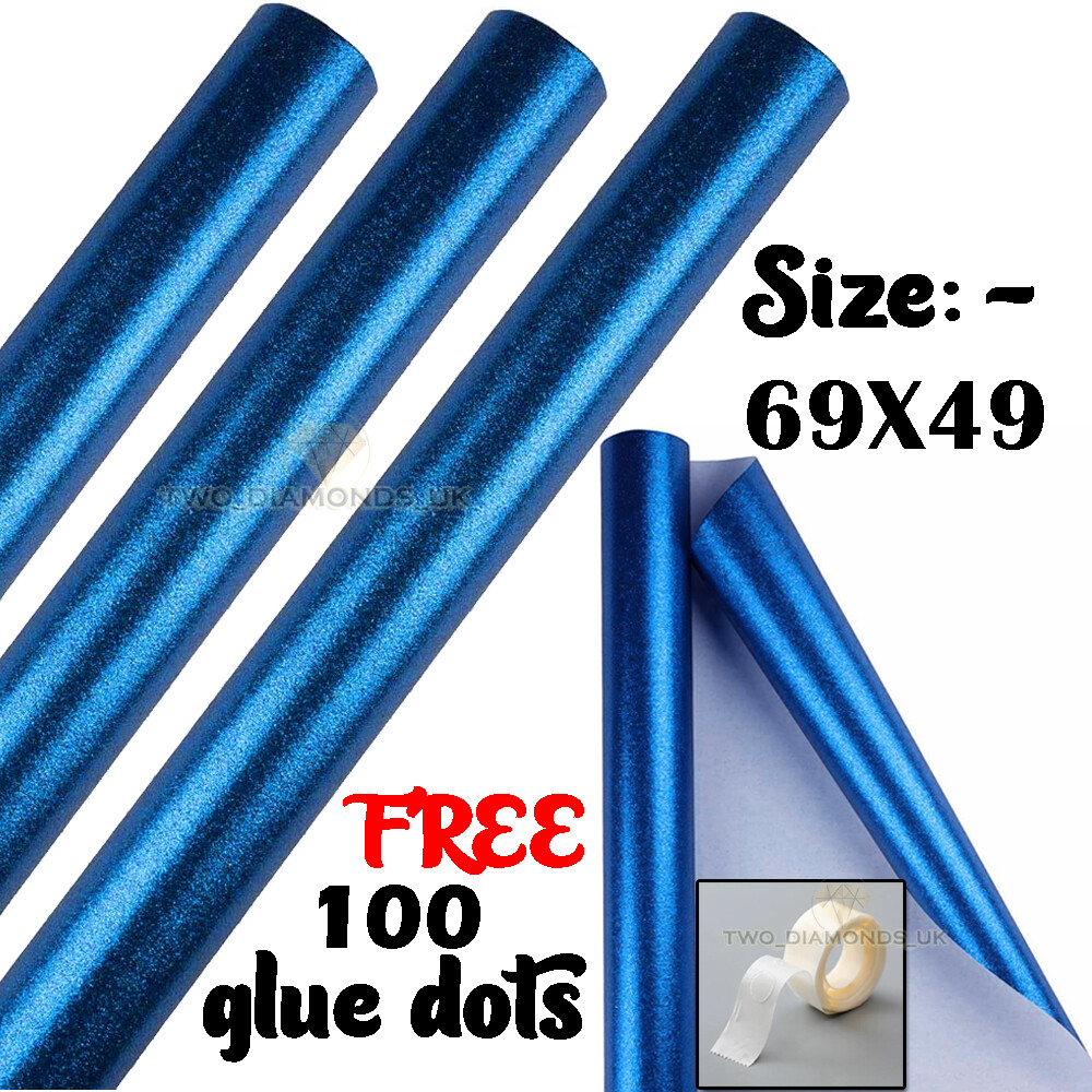 Wrapping Paper Glitter Gift Present Birthday Wrap Wedding Party Sheet