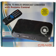 Craig CVD508 Digital to Analog Broadcast Converter Remote Control New Open Box