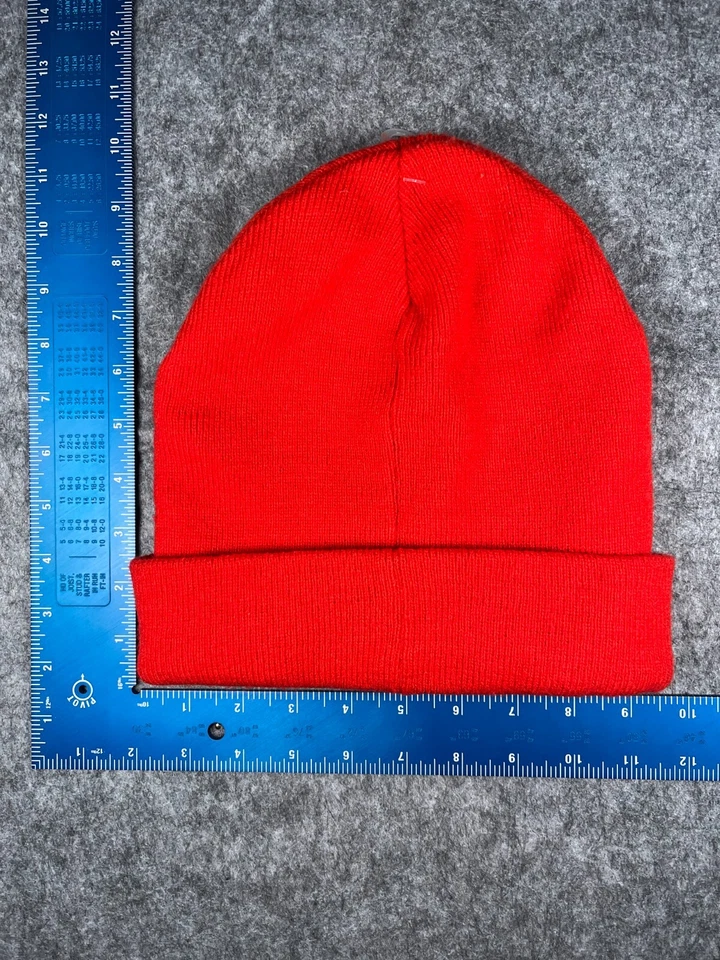 Quiksilver Gorro Toque Adulto Talla Única Rojo Tejido 100% Acrílico Snowboard Invierno Foto 4 de 4