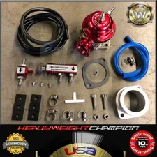 Red Pro Series Manual Boost Controller Bypass+Turbo Blow Off Valve RS BOV 30PSI