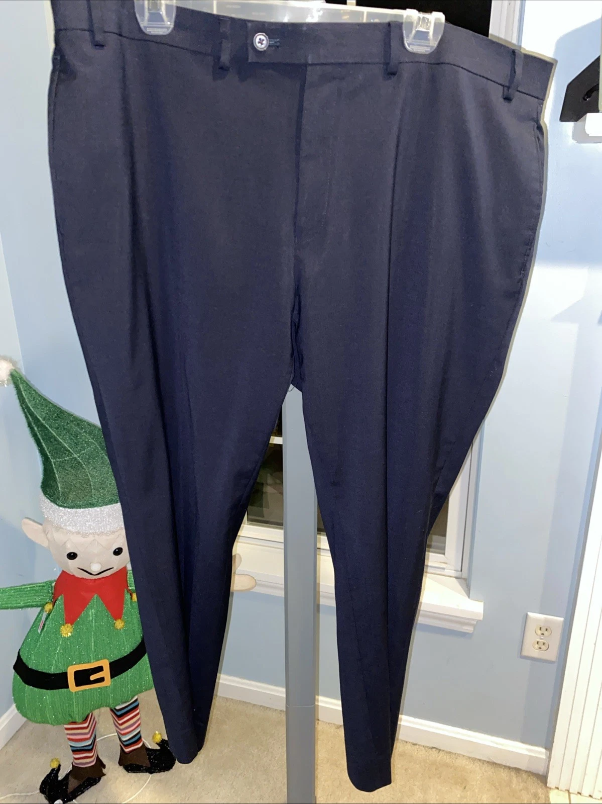 Lauren Ralph Lauren Dress Pants Mens 42 Navy Blue High Performance Wool