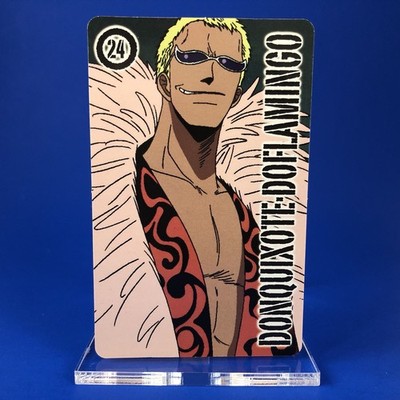 2010 Japan | One Piece (DONQUIXOTE DOFLAMINGO (24) | NM) Candy Wafer Card TCG