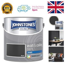 Luxury Black Emulsion Paint - Matt Finish, Quick Drying & Odour Blocking - 2.5L 10.00 per litre